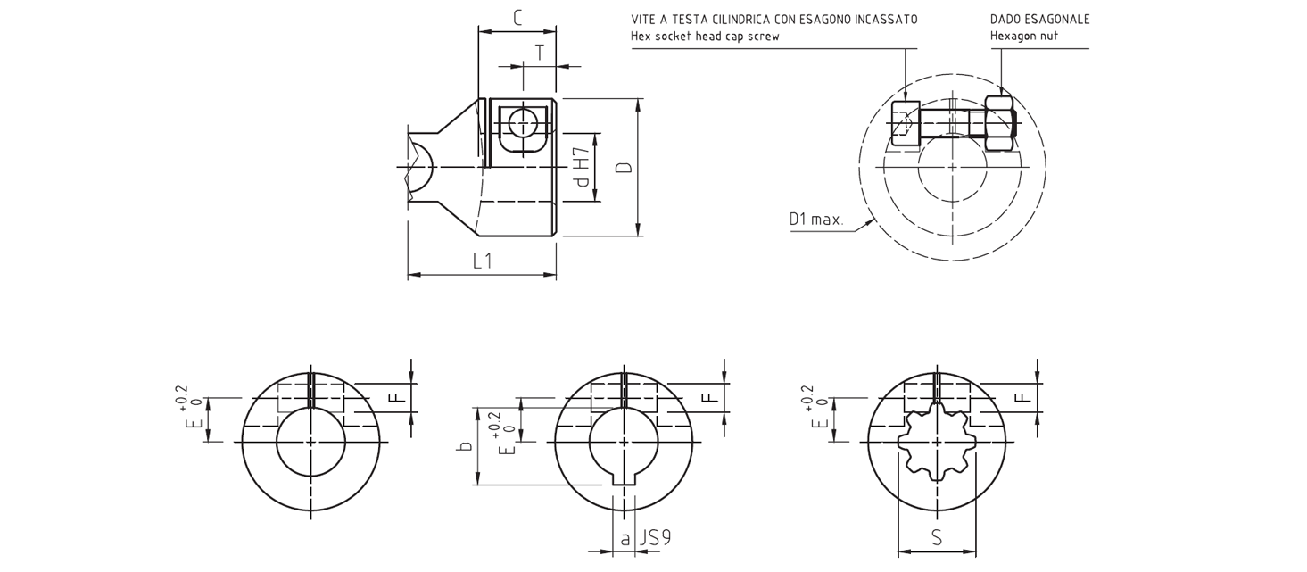 Mozzo Ruota In Alluminio Tamiya 53570 – Morsetto Tipo, Foro Da 4mm, Per Modellismo RC
